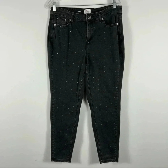 ❤️ NWOT D/C Jeans embellished bling ankle plus size 14 - Picture 1 of 9